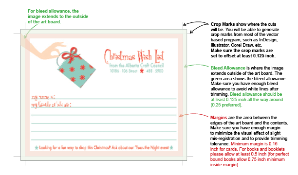 Understanding bleeds and margins for printing