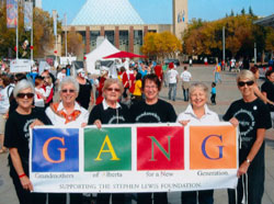 Members of the GANG at Sir Winston Churchill Square in Edmonton, AB